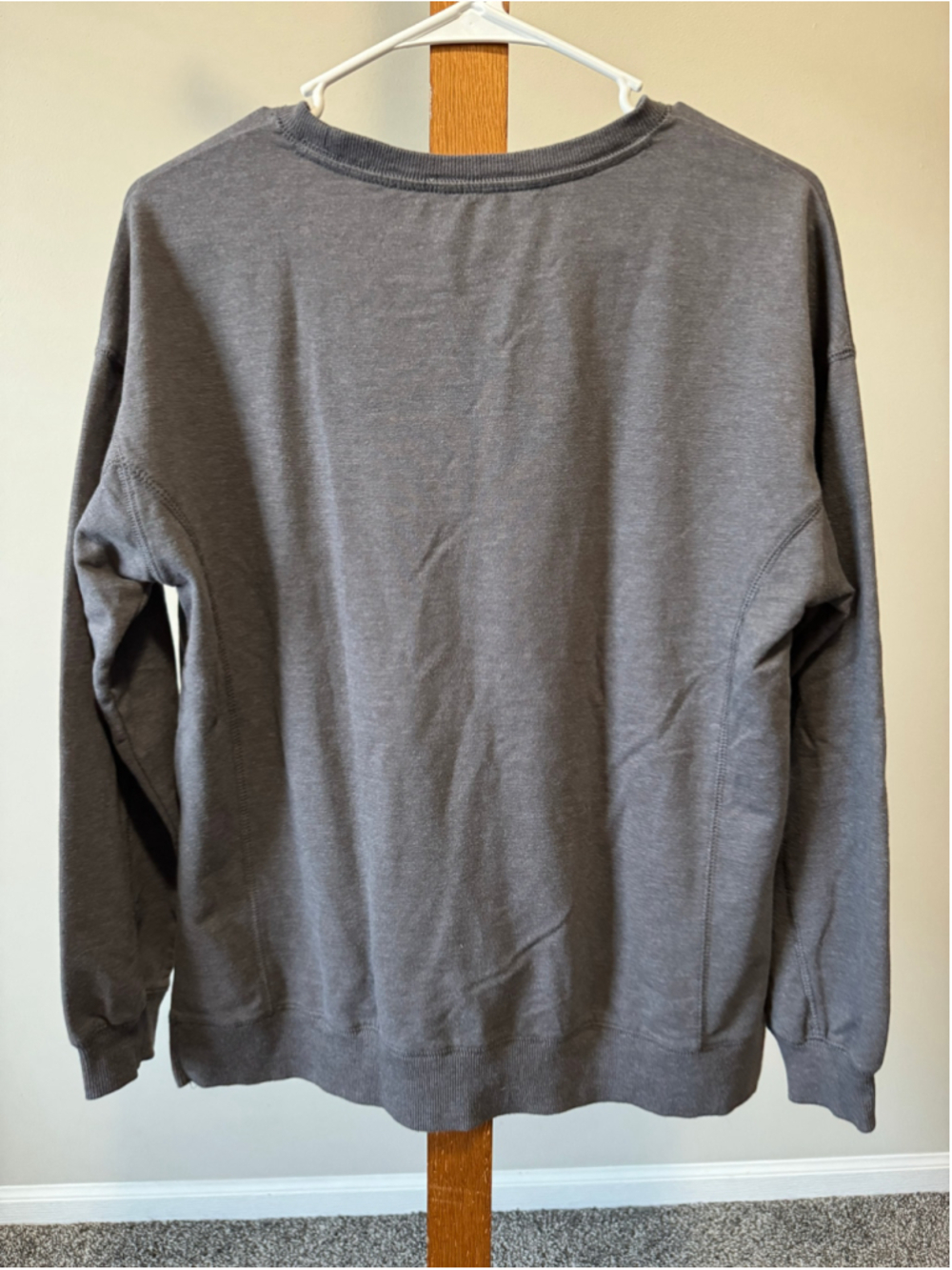 Women's Wildfox Easy Does It Rainbow Sweatshirt XS Charcoal Grey - Picture 7 of 8